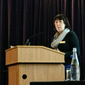 Jennie White presenting at Westminster